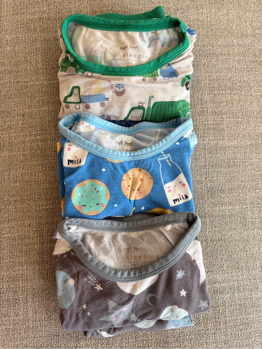 Little Sleepies Pajamas - 3 Pack of 2T Pajamas